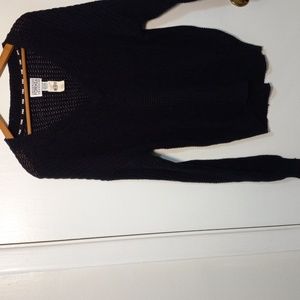 Black long sleeve V neck sweater new with tags, Victoria Secret Pink , Forenza